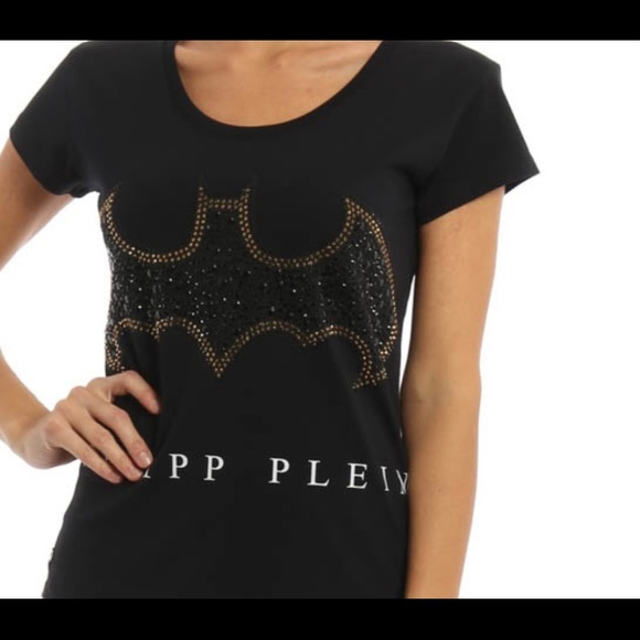 Unisex philipp plein flying bat rhinestone tshirt - Picture 3 of 15
